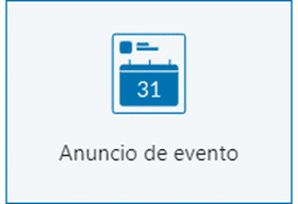 Anuncio de evento