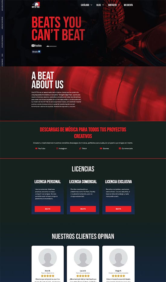 Desarrollo Ecommerce Beats